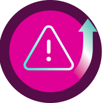 Increase risk icon